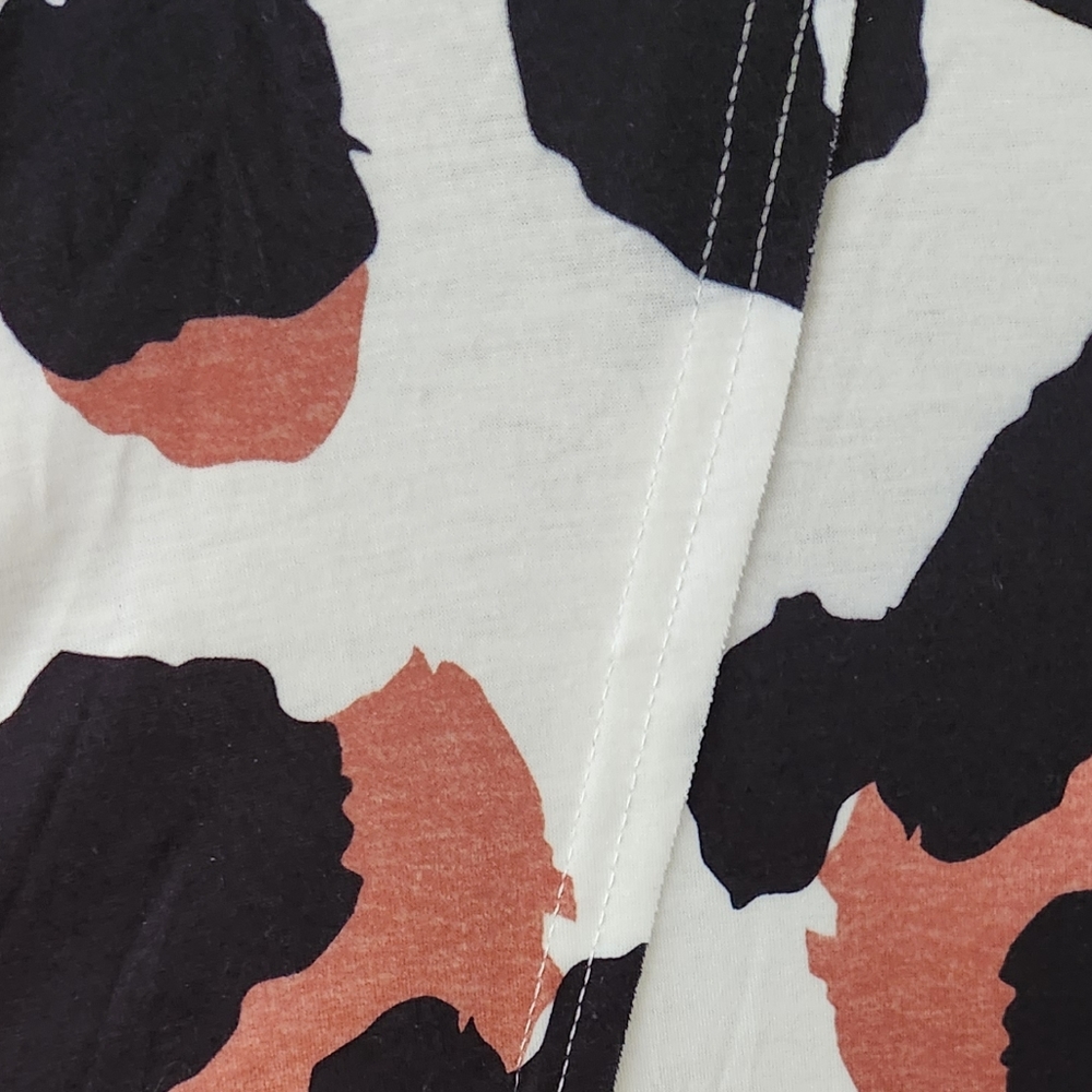 NEW! White Leopard Print Casual Loose Long Sleeve Top - Picture 10 of 14